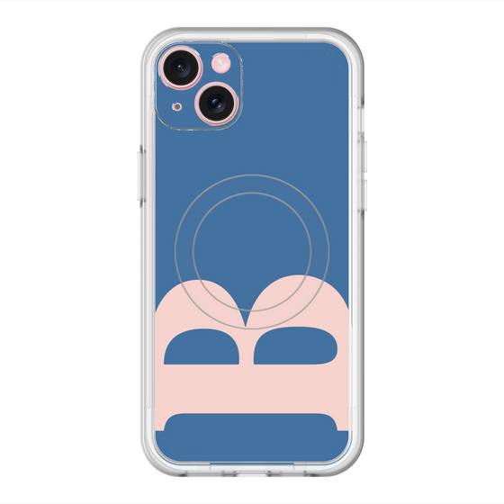 スリムプロテクションプレミアムケース with MagSafe［ オリジナル - initial color - B navy ］