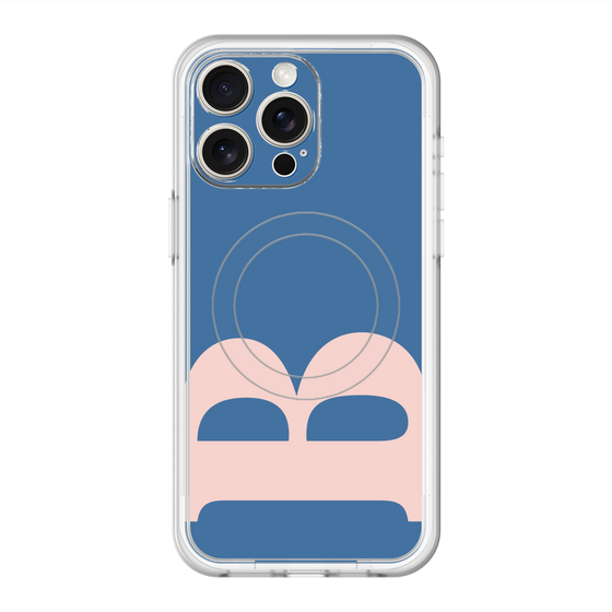 スリムプロテクションプレミアムケース with MagSafe［ オリジナル - initial color - B navy ］