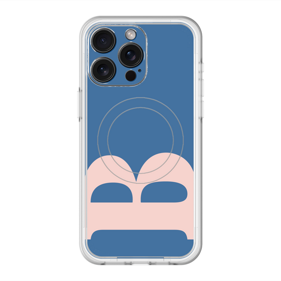 スリムプロテクションプレミアムケース with MagSafe［ オリジナル - initial color - B navy ］