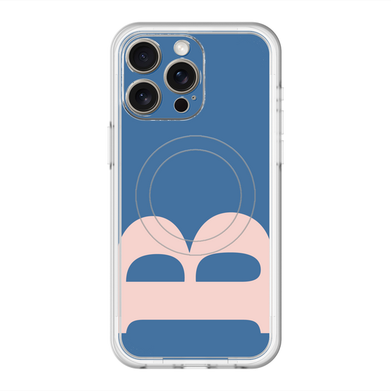 スリムプロテクションプレミアムケース with MagSafe［ オリジナル - initial color - B navy ］