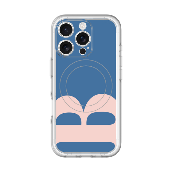 スリムプロテクションプレミアムケース with MagSafe［ オリジナル - initial color - B navy ］