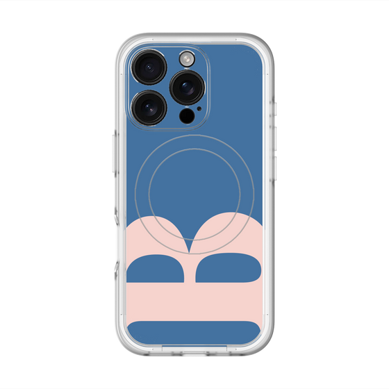 スリムプロテクションプレミアムケース with MagSafe［ オリジナル - initial color - B navy ］