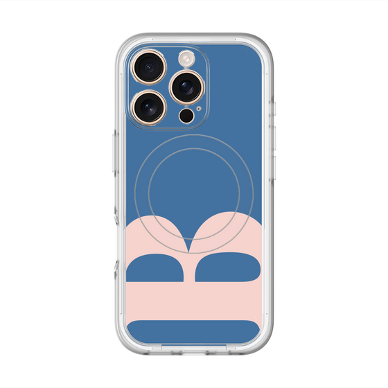 スリムプロテクションプレミアムケース with MagSafe［ オリジナル - initial color - B navy ］