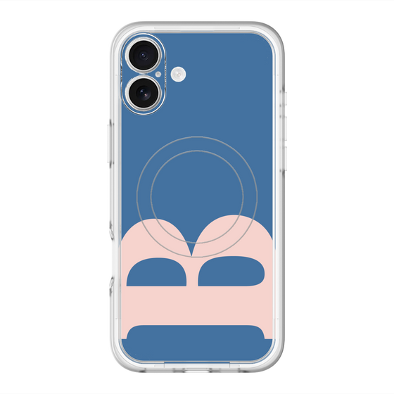 スリムプロテクションプレミアムケース with MagSafe［ オリジナル - initial color - B navy ］