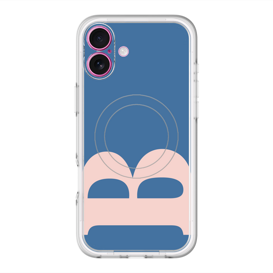 スリムプロテクションプレミアムケース with MagSafe［ オリジナル - initial color - B navy ］