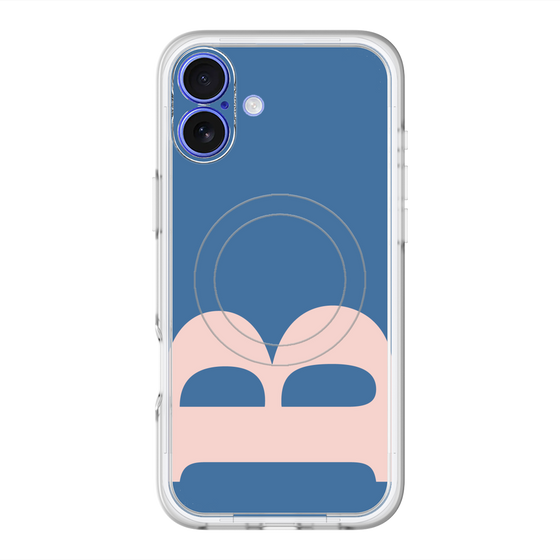 スリムプロテクションプレミアムケース with MagSafe［ オリジナル - initial color - B navy ］