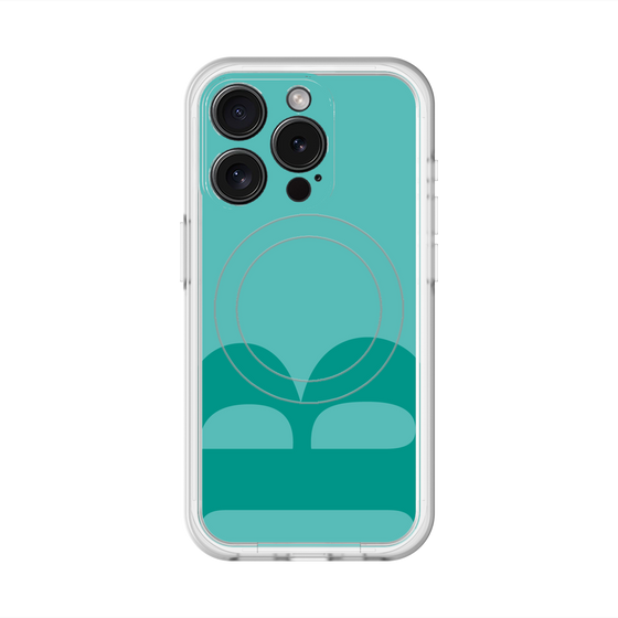 スリムプロテクションプレミアムケース with MagSafe［ オリジナル - initial color - B light green ］