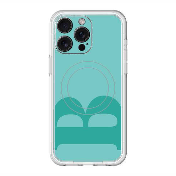 スリムプロテクションプレミアムケース with MagSafe［ オリジナル - initial color - B light green ］