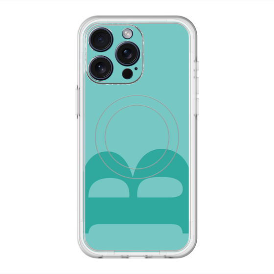 スリムプロテクションプレミアムケース with MagSafe［ オリジナル - initial color - B light green ］