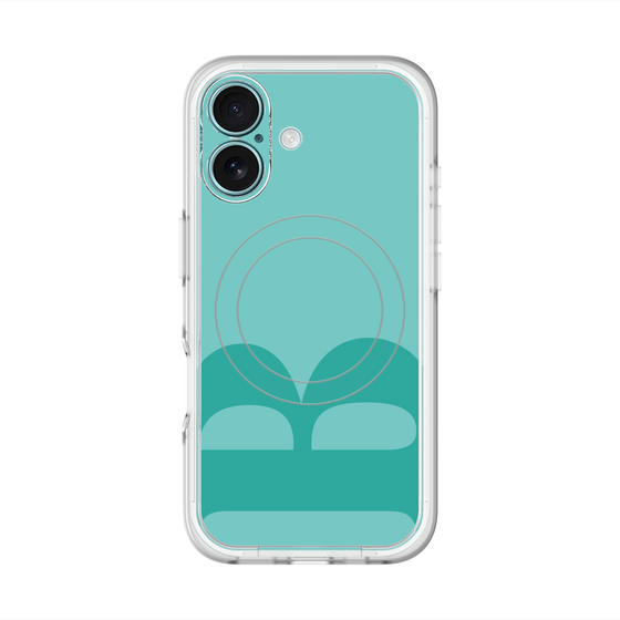 スリムプロテクションプレミアムケース with MagSafe［ オリジナル - initial color - B light green ］