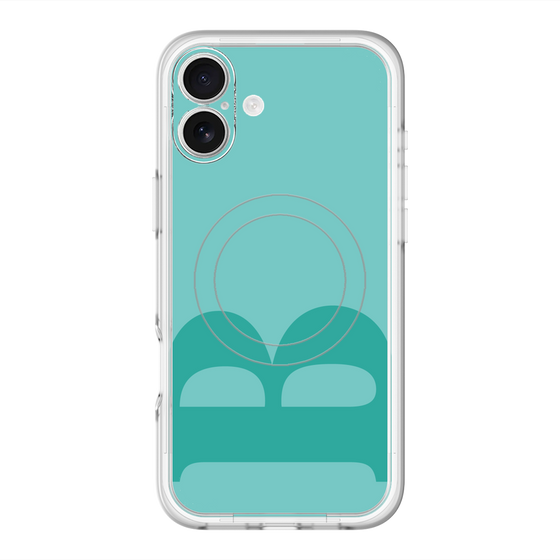 スリムプロテクションプレミアムケース with MagSafe［ オリジナル - initial color - B light green ］