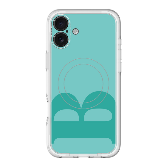 スリムプロテクションプレミアムケース with MagSafe［ オリジナル - initial color - B light green ］