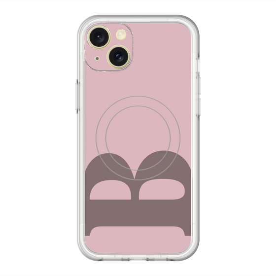 スリムプロテクションプレミアムケース with MagSafe［ オリジナル - initial color - B dusty pink ］
