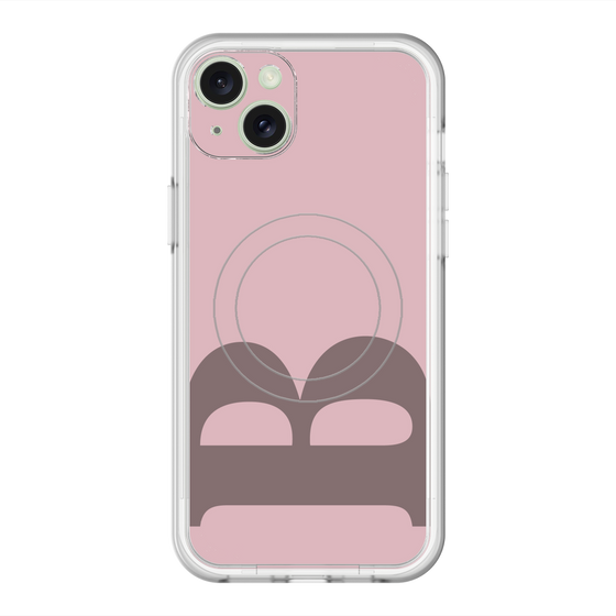 スリムプロテクションプレミアムケース with MagSafe［ オリジナル - initial color - B dusty pink ］