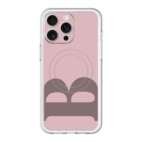 スリムプロテクションプレミアムケース with MagSafe［ オリジナル - initial color - B dusty pink ］