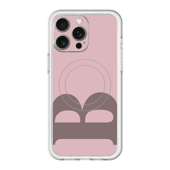 スリムプロテクションプレミアムケース with MagSafe［ オリジナル - initial color - B dusty pink ］