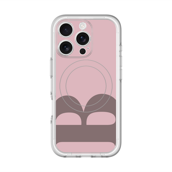 スリムプロテクションプレミアムケース with MagSafe［ オリジナル - initial color - B dusty pink ］