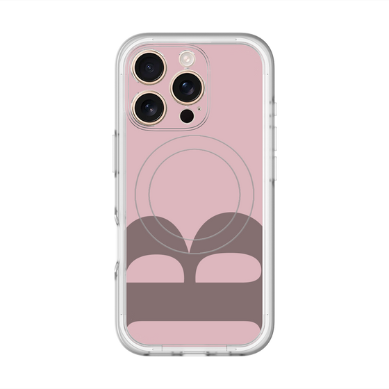 スリムプロテクションプレミアムケース with MagSafe［ オリジナル - initial color - B dusty pink ］