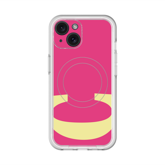 スリムプロテクションプレミアムケース with MagSafe［ オリジナル - initial color - C pink ］