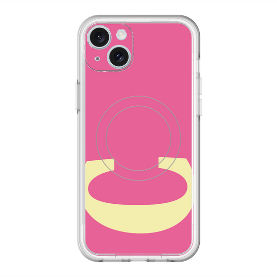 スリムプロテクションプレミアムケース with MagSafe［ オリジナル - initial color - C pink ］