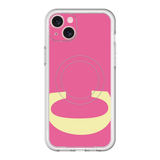 スリムプロテクションプレミアムケース with MagSafe［ オリジナル - initial color - C pink ］
