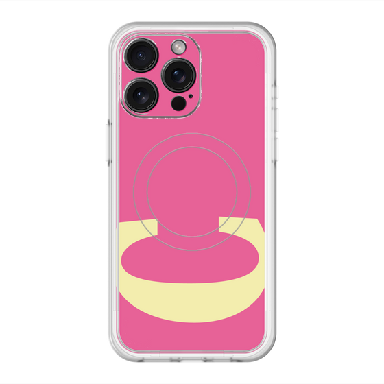 スリムプロテクションプレミアムケース with MagSafe［ オリジナル - initial color - C pink ］
