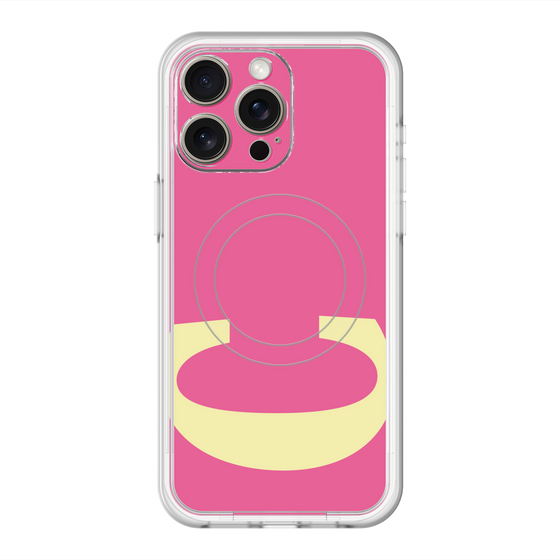 スリムプロテクションプレミアムケース with MagSafe［ オリジナル - initial color - C pink ］