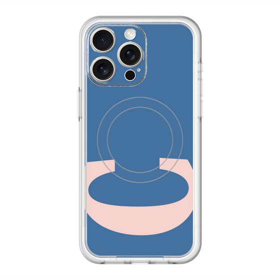 スリムプロテクションプレミアムケース with MagSafe［ オリジナル - initial color - C navy ］