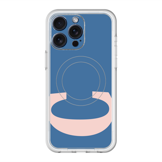 スリムプロテクションプレミアムケース with MagSafe［ オリジナル - initial color - C navy ］