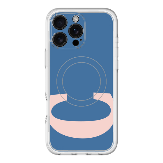 スリムプロテクションプレミアムケース with MagSafe［ オリジナル - initial color - C navy ］