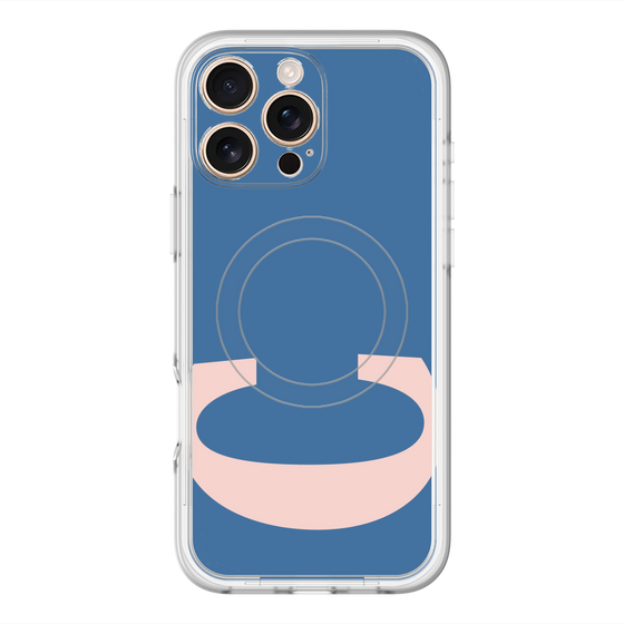 スリムプロテクションプレミアムケース with MagSafe［ オリジナル - initial color - C navy ］