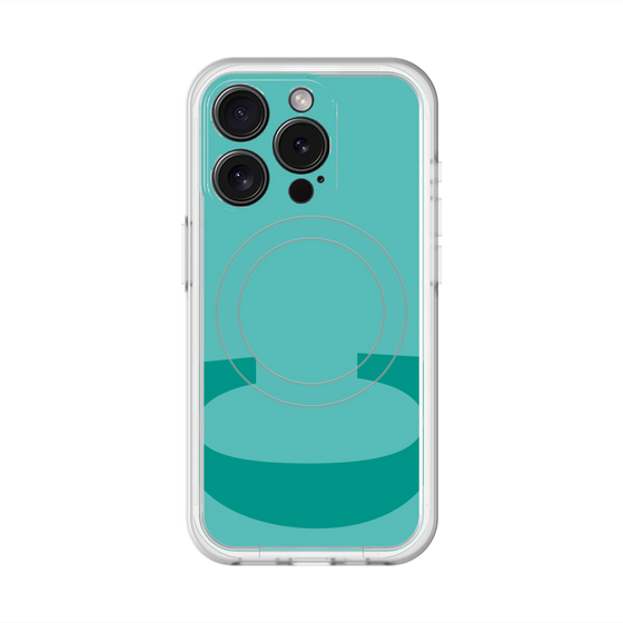 スリムプロテクションプレミアムケース with MagSafe［ オリジナル - initial color - C light green ］