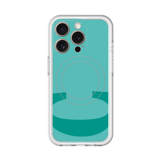スリムプロテクションプレミアムケース with MagSafe［ オリジナル - initial color - C light green ］
