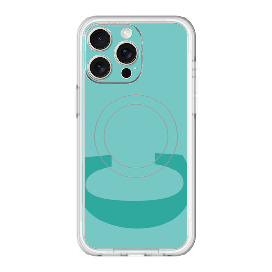 スリムプロテクションプレミアムケース with MagSafe［ オリジナル - initial color - C light green ］
