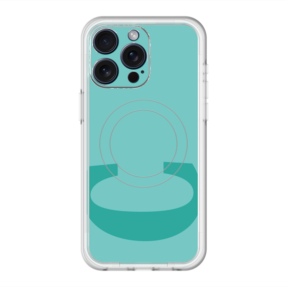 スリムプロテクションプレミアムケース with MagSafe［ オリジナル - initial color - C light green ］