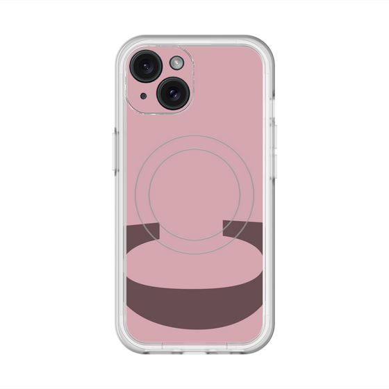 スリムプロテクションプレミアムケース with MagSafe［ オリジナル - initial color - C dusty pink ］