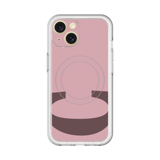 スリムプロテクションプレミアムケース with MagSafe［ オリジナル - initial color - C dusty pink ］