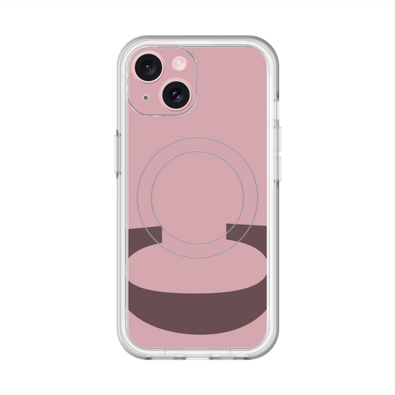スリムプロテクションプレミアムケース with MagSafe［ オリジナル - initial color - C dusty pink ］