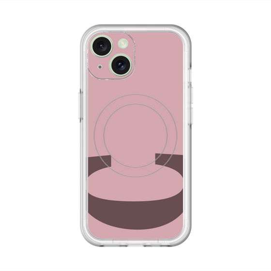 スリムプロテクションプレミアムケース with MagSafe［ オリジナル - initial color - C dusty pink ］