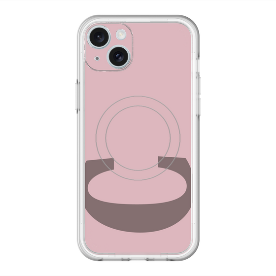 スリムプロテクションプレミアムケース with MagSafe［ オリジナル - initial color - C dusty pink ］