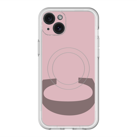 スリムプロテクションプレミアムケース with MagSafe［ オリジナル - initial color - C dusty pink ］