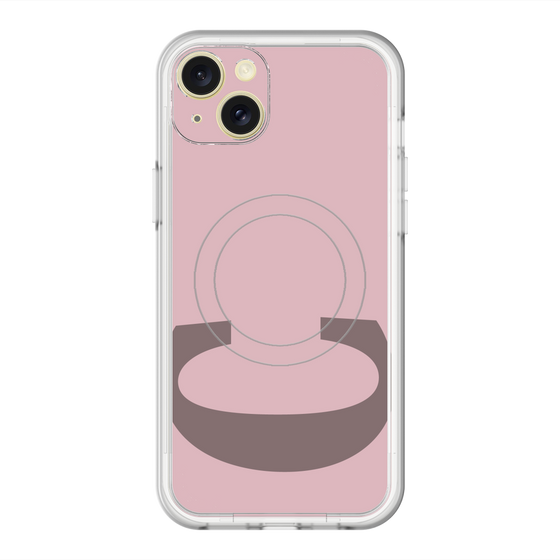 スリムプロテクションプレミアムケース with MagSafe［ オリジナル - initial color - C dusty pink ］