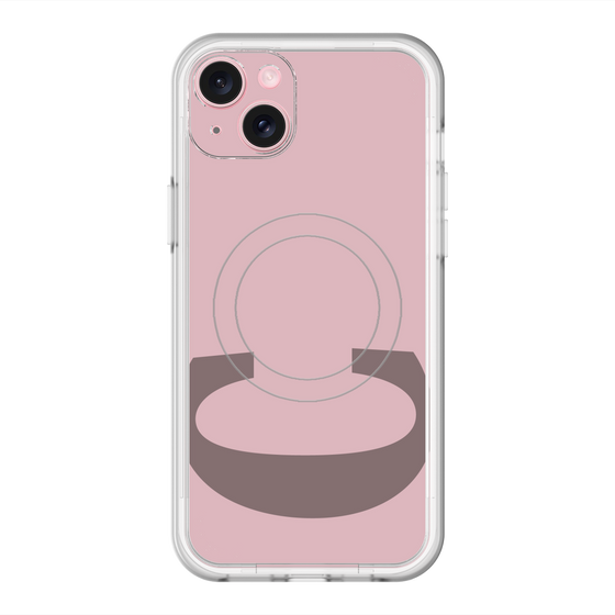 スリムプロテクションプレミアムケース with MagSafe［ オリジナル - initial color - C dusty pink ］