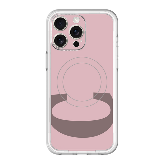 スリムプロテクションプレミアムケース with MagSafe［ オリジナル - initial color - C dusty pink ］