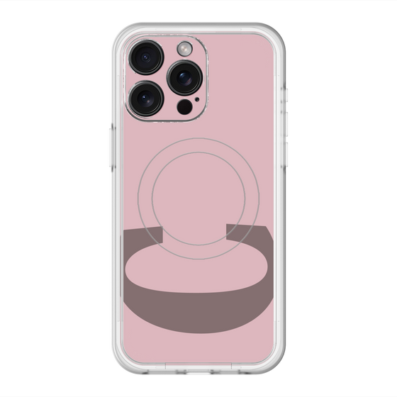 スリムプロテクションプレミアムケース with MagSafe［ オリジナル - initial color - C dusty pink ］