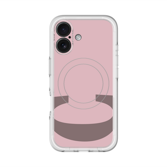 スリムプロテクションプレミアムケース with MagSafe［ オリジナル - initial color - C dusty pink ］