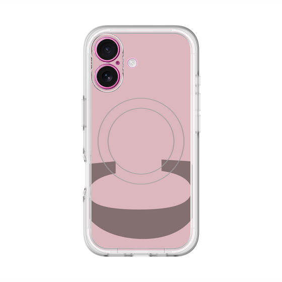 スリムプロテクションプレミアムケース with MagSafe［ オリジナル - initial color - C dusty pink ］