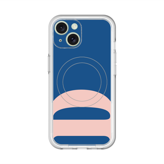 スリムプロテクションプレミアムケース with MagSafe［ オリジナル - initial color - D navy ］
