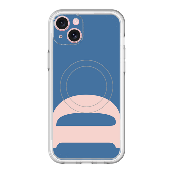スリムプロテクションプレミアムケース with MagSafe［ オリジナル - initial color - D navy ］