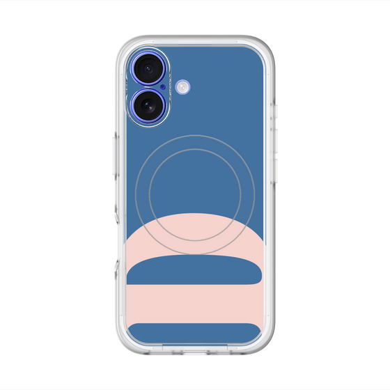 スリムプロテクションプレミアムケース with MagSafe［ オリジナル - initial color - D navy ］